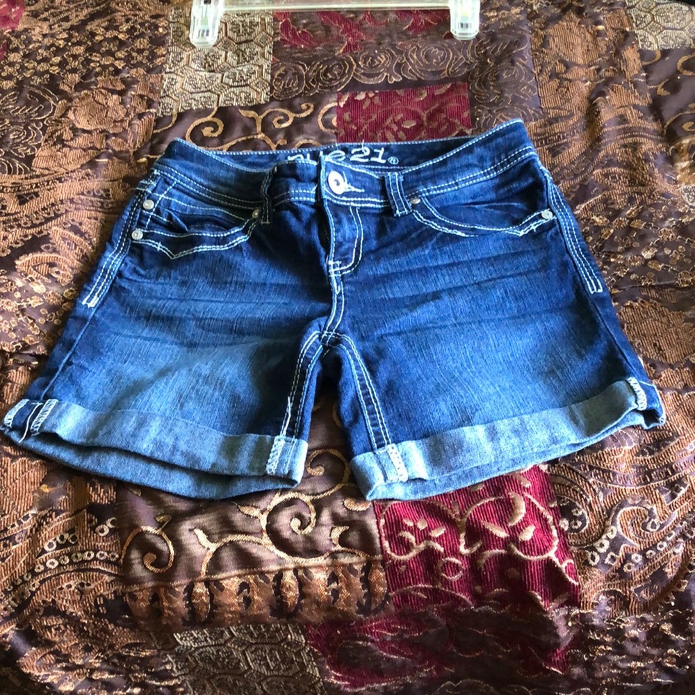 Route 21 denim cut off shorts five pocket